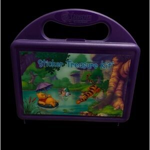 Vintage Holographic Sandylion Winnie the Pooh Sticker Treasure Kit